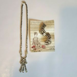 Vintage Clipon Earrings and Necklace Set.